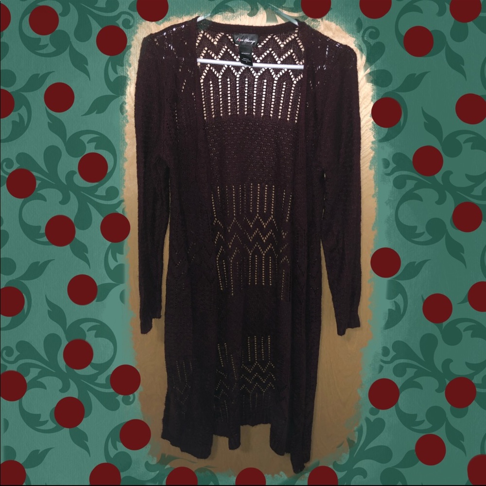 Burgandy Cardigan